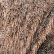 Plüschstoff braun grau