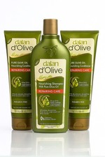 Dalan D'Olive Repair Pack, 1 Shampoo + 2 Creme