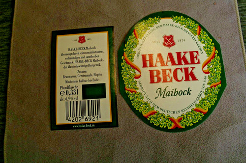 Bier etikett aus bremen - bier,