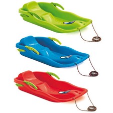 Kinder Schlitten Zugseil Kunststoff Kinderschlitten Bob Kinderbob Schneegleiter