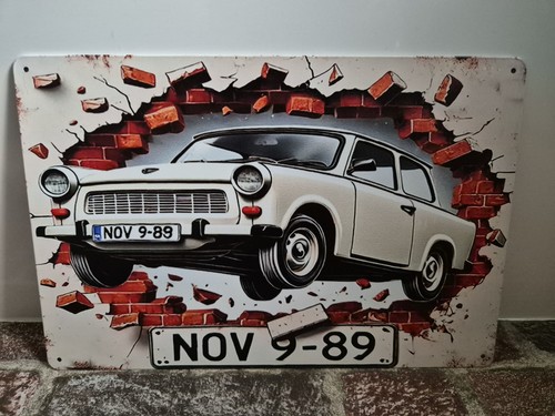 Trabant blechschild trabbi - trabant,