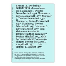BRIGITTE. Die farbige