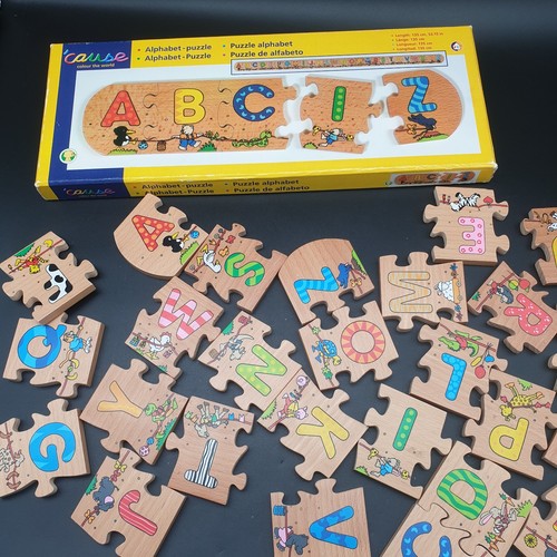 Abc alphabet puzzle - alphabet, holz