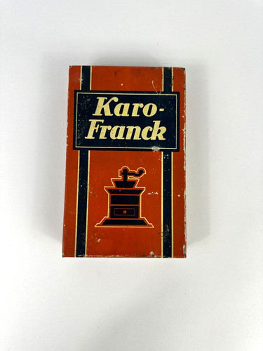 Vintage blechdose karo - blechdose, franck