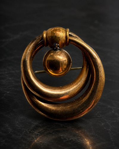 Biedermeier brosche bronze - biedermeier,