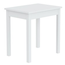 Esstisch - weiß - 75x55 cm