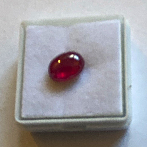 Natürlicher rubin rot oval - rubin,