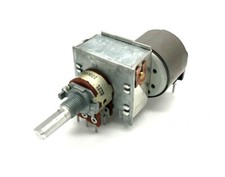 Alps RK27112MC035 Audio Motor Potentiometer 100KAx2 100kOhm - linear NOS