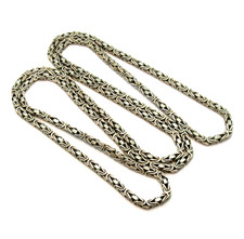 Schwere Designer Königskette 925 Sterling Silber 96 cm massiv 74 Gramm Statement