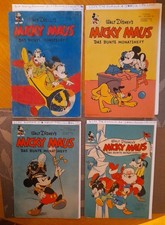 Original Micky Maus Jahrgang 1951 HEFTE 1,2,3,4 in Optisch Top SAMMLER ZUSTAND !