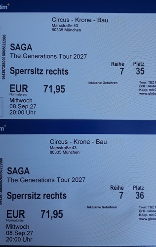 Tickets saga münchen - saga,