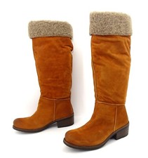 Liebeskind Berlin Overknee Boots Stiefel Damenstiefel Schuhe Braun Leder Gr. 40