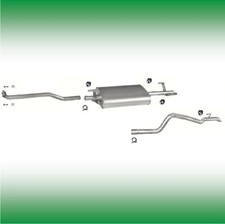  Mercedes Sprinter 208 308 D 1995-2000 Pritsche SWB Auspuff Abgasanlage 0633