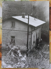 Foto DDR Stellwerk Haus Sebnitz 1970 Eisenbahn 2 schienen vintage JK