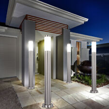 4er Set LED Sockel Außen Leuchte Garten Weg Beleuchtung Edelstahl Hof Steh Lampe