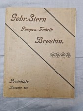 Alte Preisliste der Pumpen