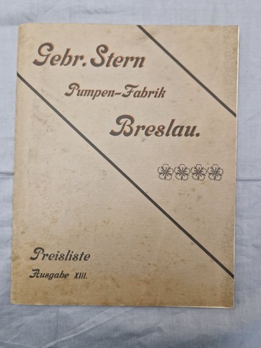 Alte preisliste der pumpen - alte,