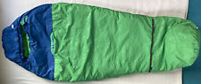 LITTLE MAMMUT MTI ajungilak Kinderschlafsack 140 cm RV links hellgrün
