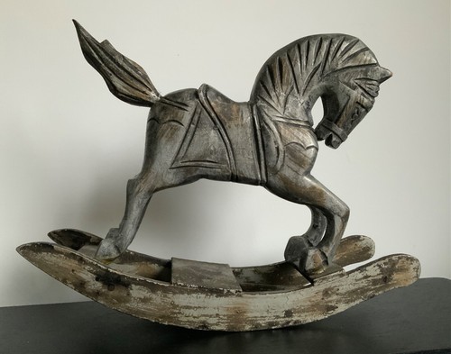 Schaukelpferd holzfigur - schaukelpferd,