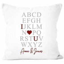 Kissen-Bezug I Love You Herz