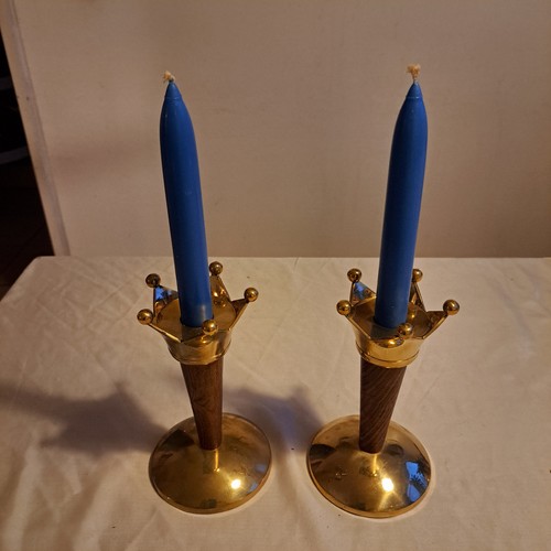 Kerzenständer messing krone - kerzenständer,