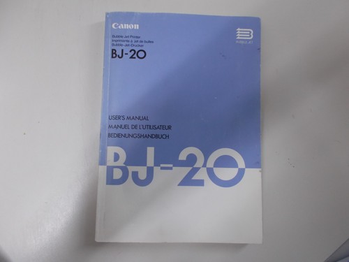 Canon 20 - canon, bj-20