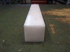 1 Kunststoff flach 41 x 40mm POM-C L 250mm weiss massiv NeuA