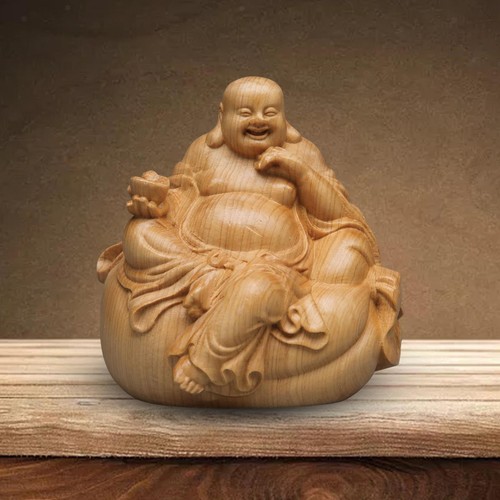 Buddha statue aus holz - buddha-statue,
