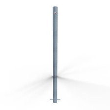 Schake Absperrpfosten Sperrpfosten Stahlrohr verzinkt 900mm Einbetonieren Anker