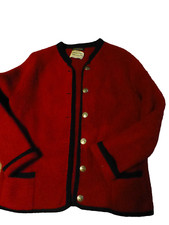 Walkjanker, Schladminger Trachtenjanker, Gr . ca 40, rot, Doppelknöpfe