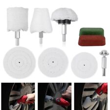9Stk Polierscheibe Chrom-Alu Felgen Polierset für Bohrmaschine Polieraufsatz DHL