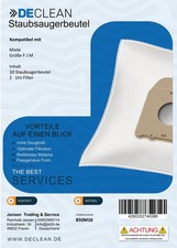 10 DeClean Staubsaugerbeutel