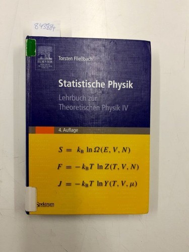 Statistische physik lehrbuch - statistische, physik: