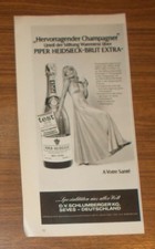 Seltene Werbung PIPER-HEIDSIECK BRUT EXTRA - Hervorragender Champagner 1978