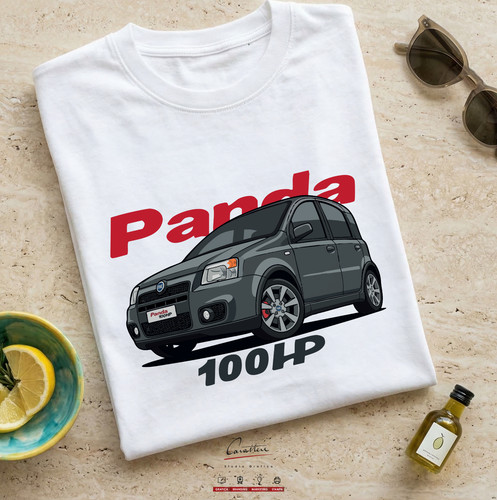 Auto shirt fiat panda 100ps - auto, t-shirt