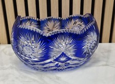 Kristallschale Blau