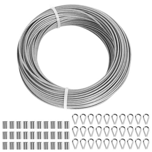 Drahtseil edelstahl 50m 2mm - edelstahl,