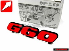 VW Original G60 Vorne Kühlergrill Emblem Schriftzug Rot - 191853679N QN5