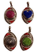 Kettenanhänger Träger + Click Button Chunk 4 zur Auswahl