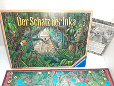 Innen fast wie neu: Der Schatz der Inka  Ravensburger Spiele Familienspiel 1987