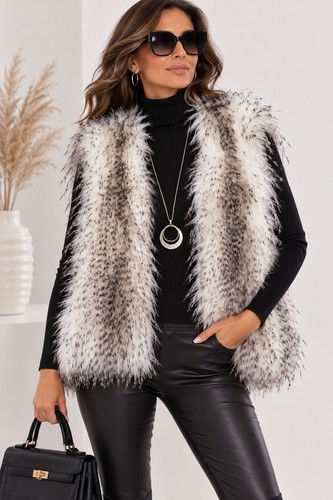 Damen fellweste kunstfell - damen,