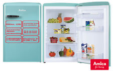 Kühlschrank Amica Türkis 120 L 86cm hoch Retro Design VKS 15622-1T. B-WARE!