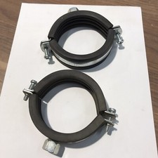 2x Schlauchschelle, Schelle, Rohrschelle, 2 1/2“, 72-80 mm (155)