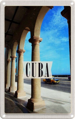 Blechschild 18x12 cuba - 18x12, cm
