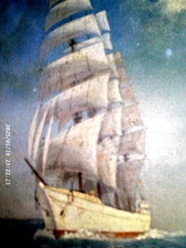 Ölgemälde Maritim Windjammer