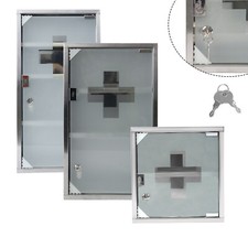 2/3/4 Fächer Medizinschrank Abschließbar Arzneischrank Hausapotheke Edelstahl