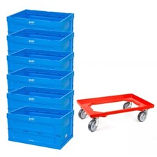 Faltbox 60x40x30 cm - 6er Set
