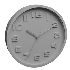 Wanduhr 30 cm Grau große