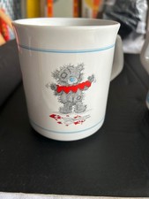 2 süße MIRANDA Tassen: grauer Bär und Herzen! Kaffee und Tee zaubern ein Lächeln