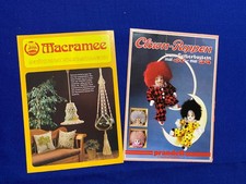 2 Bastelhefte: Macramee und Clown-Puppen